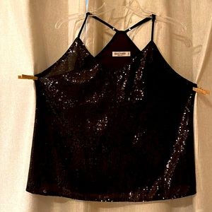 Black sequins cami